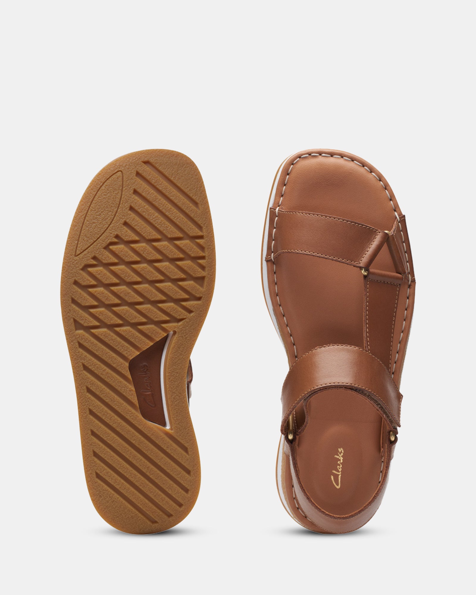 Clarks sandals clearance leather