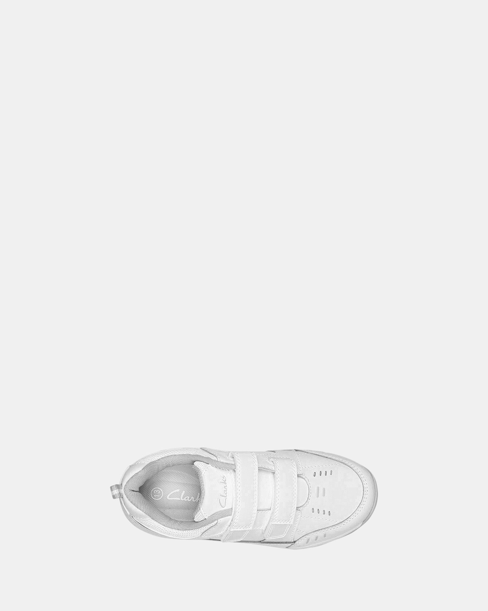 Clarks white outlet baby shoes