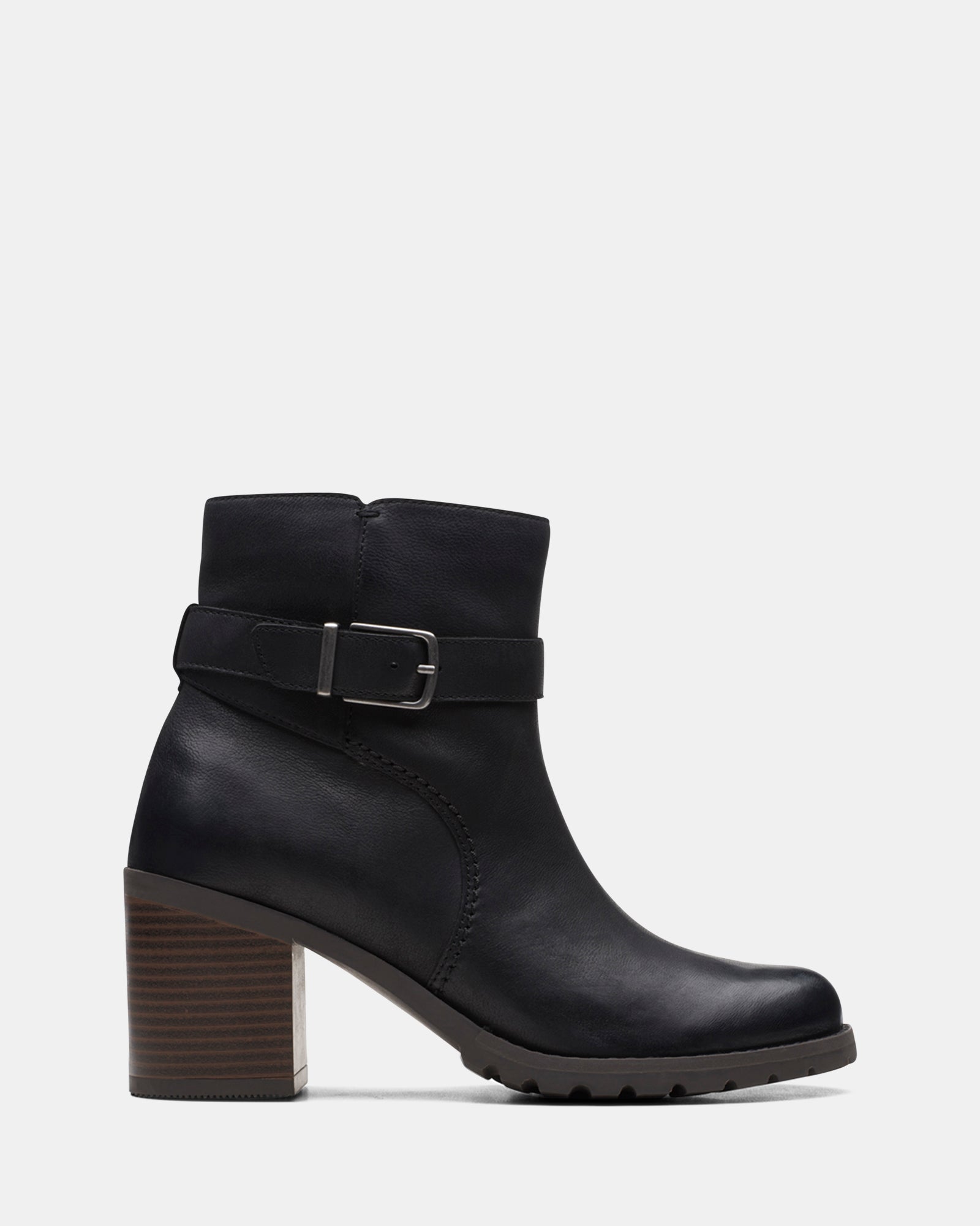 Clarkwell Hall Black Leather – Clarks
