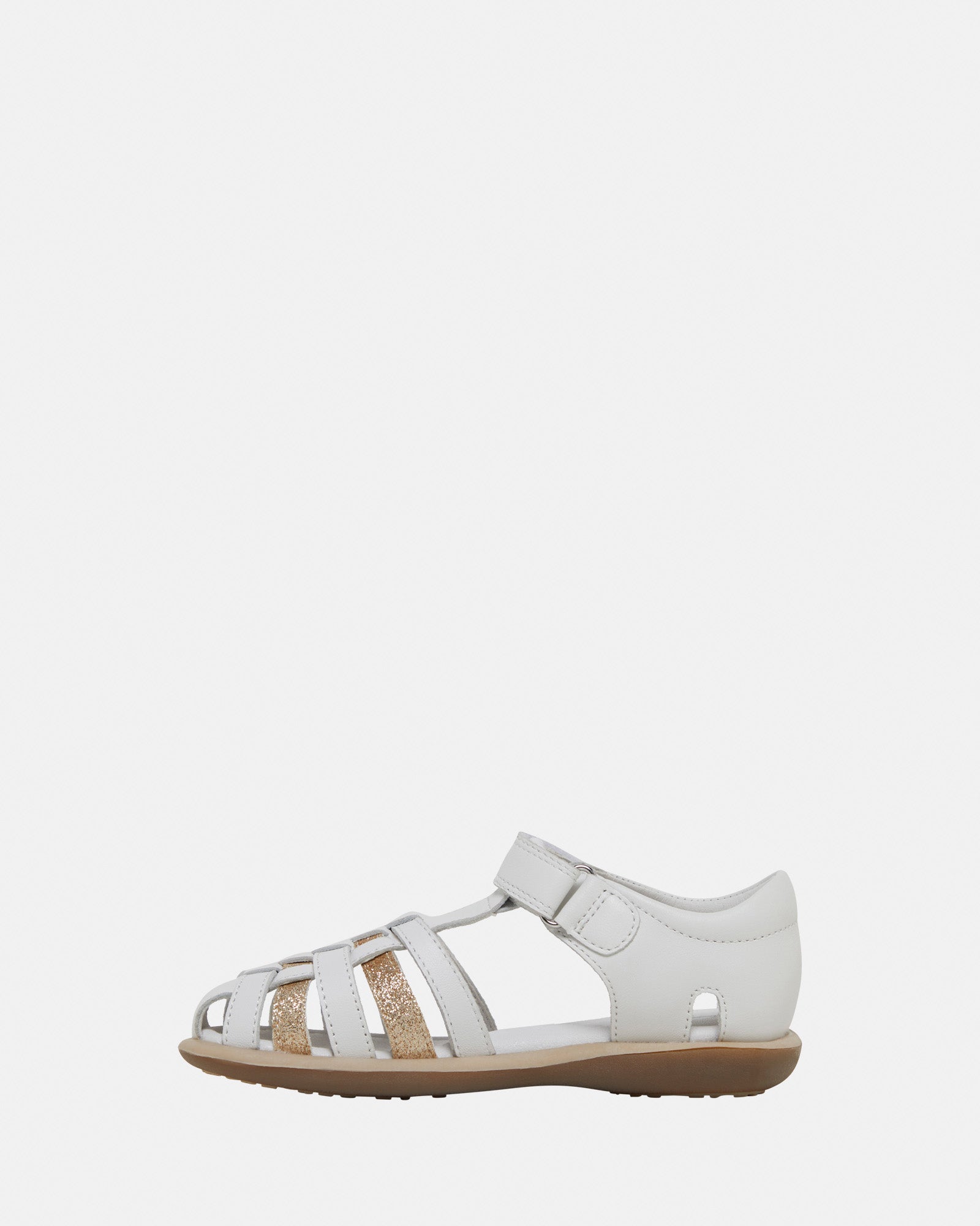 Clarks girls best sale white sandals