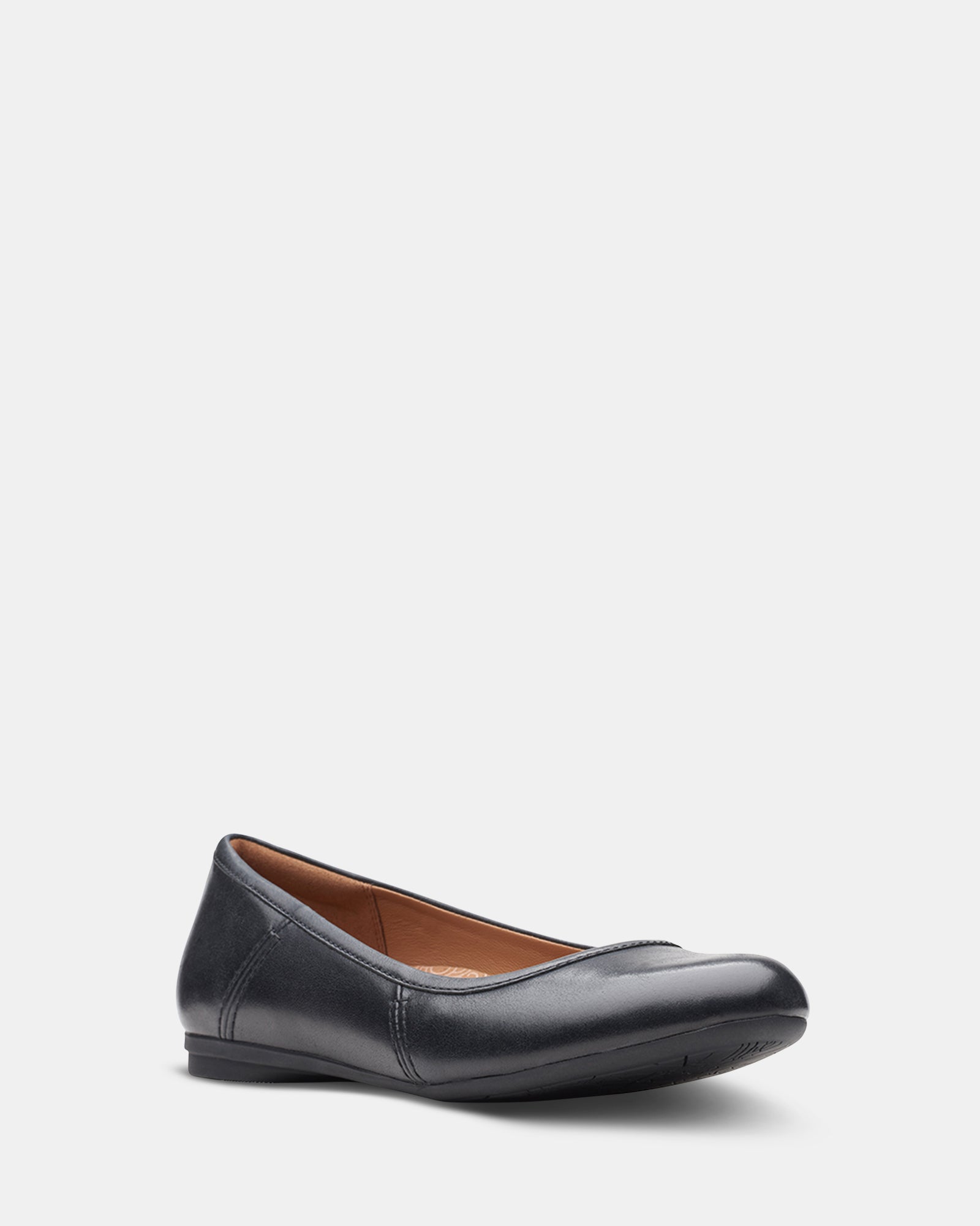 Plain black sales flats