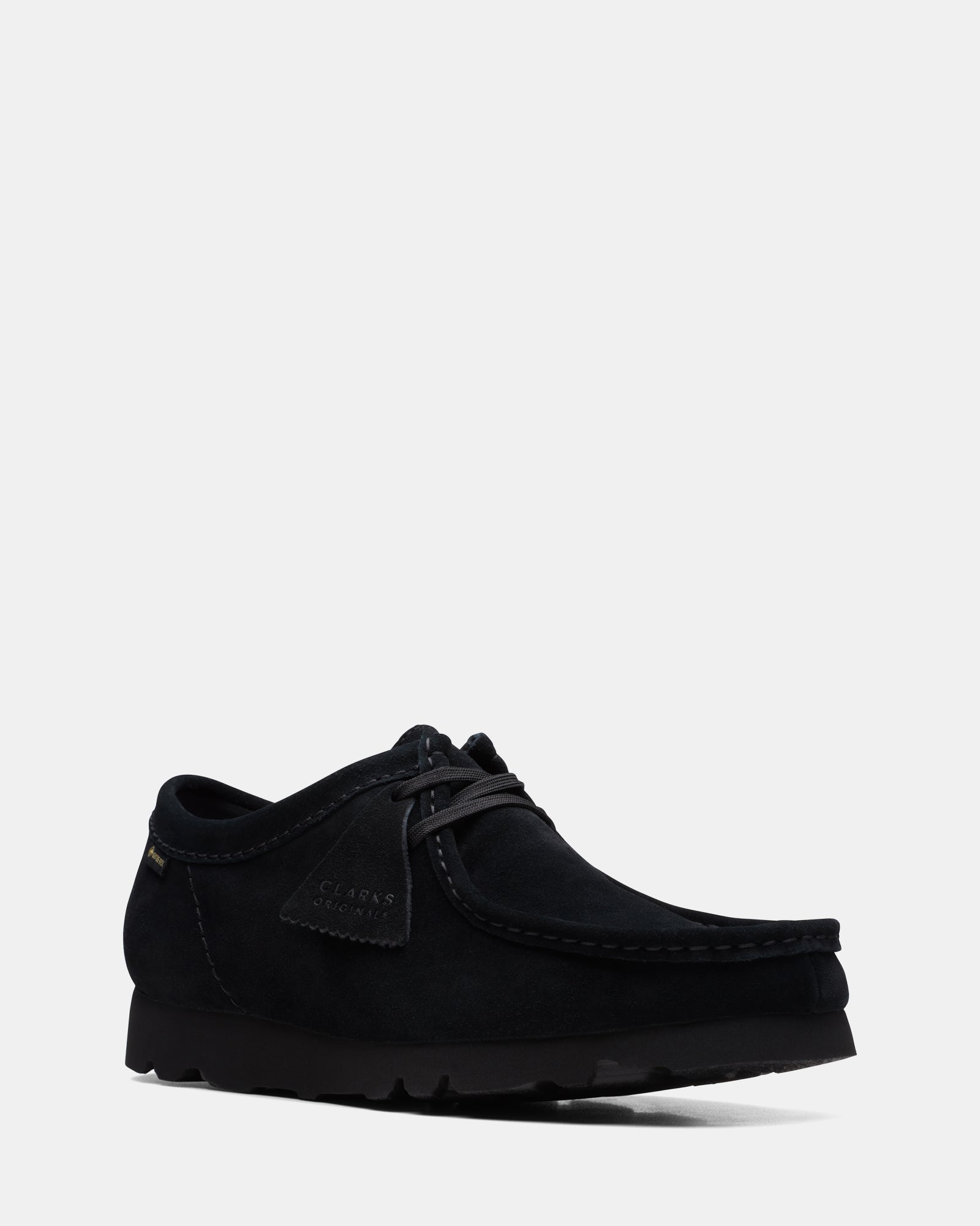 Clarks Shoes Goretex Clarks Wallabee Gore-Tex Black Suede