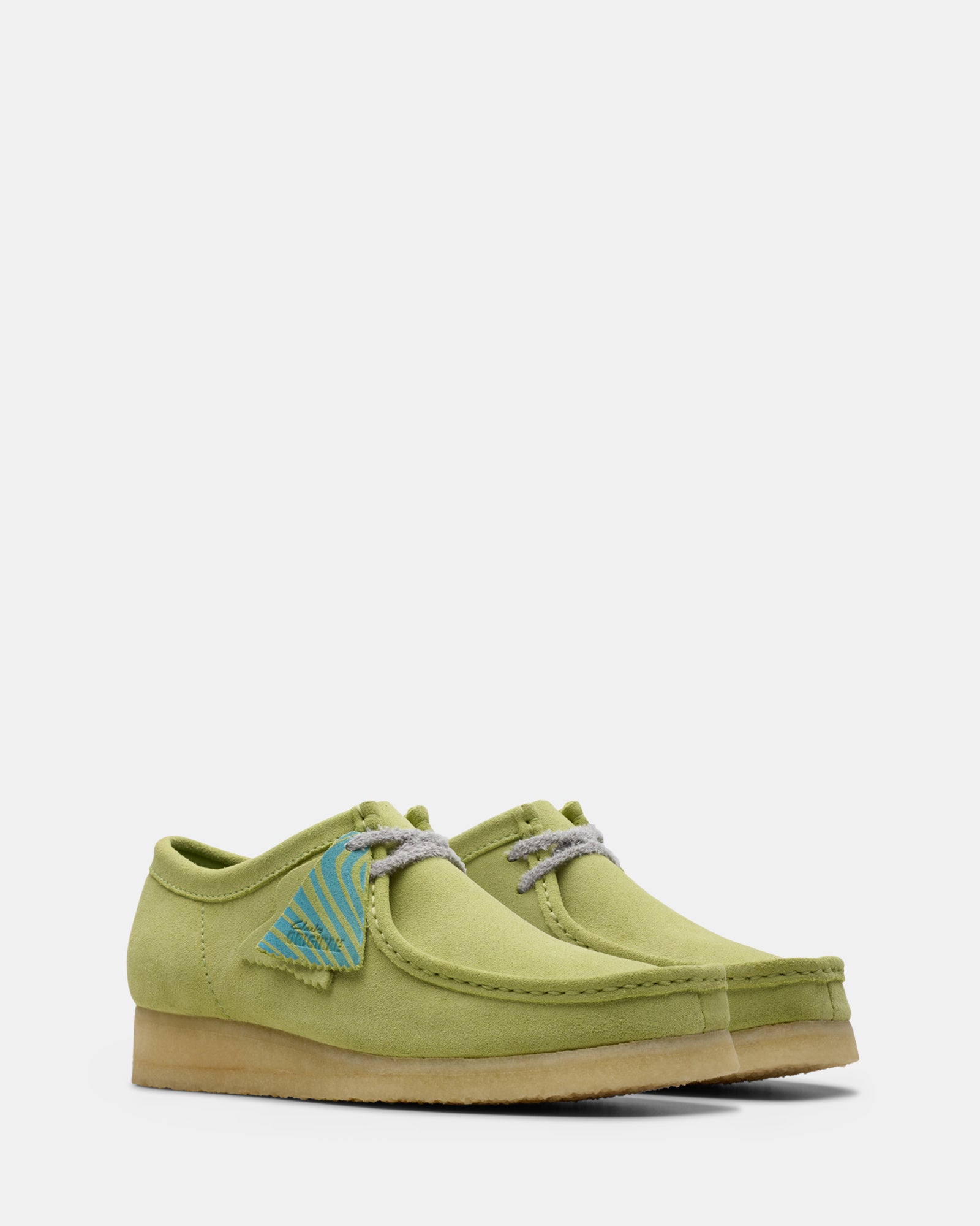 Wallabee (M) Pale Lime Suede – Clarks