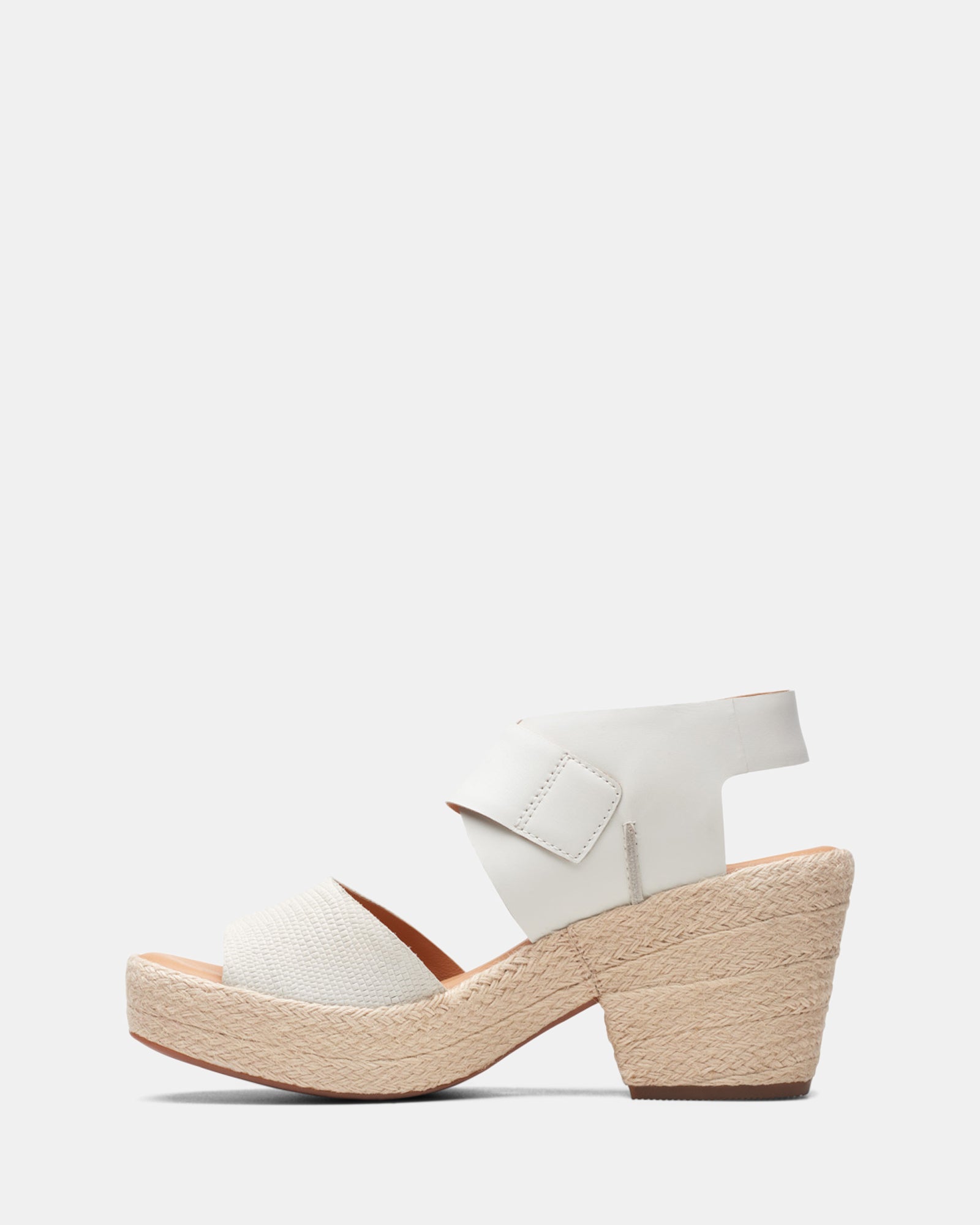 Clarks hot sale white wedges