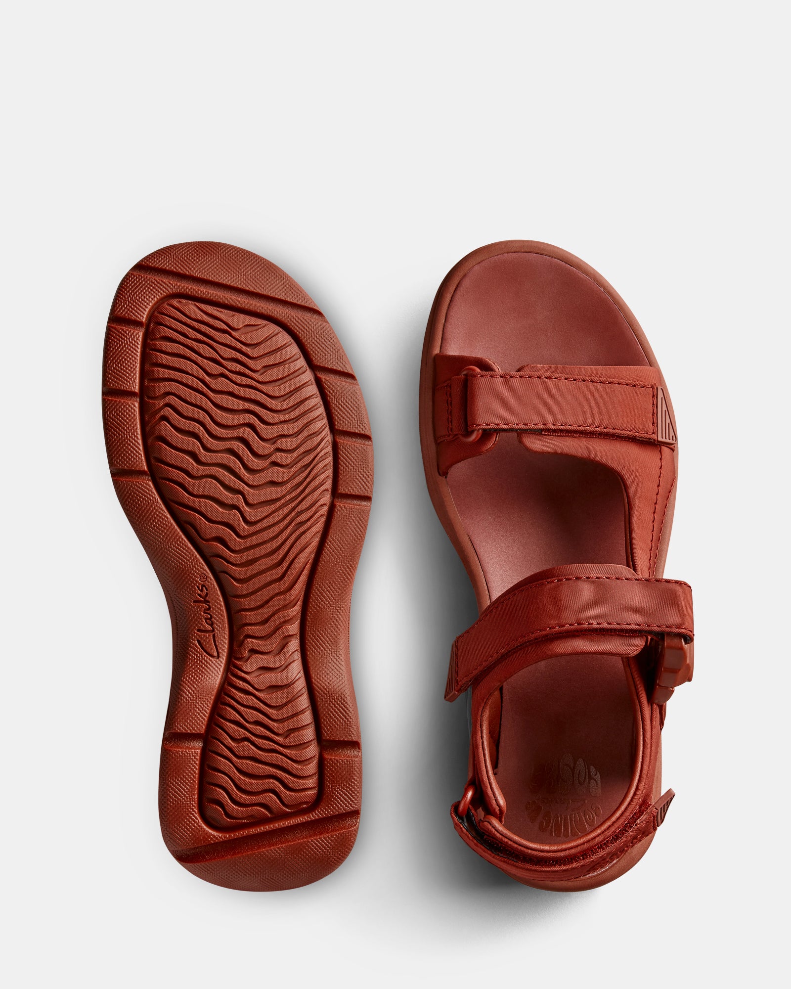 Clarks sandals sales mens red