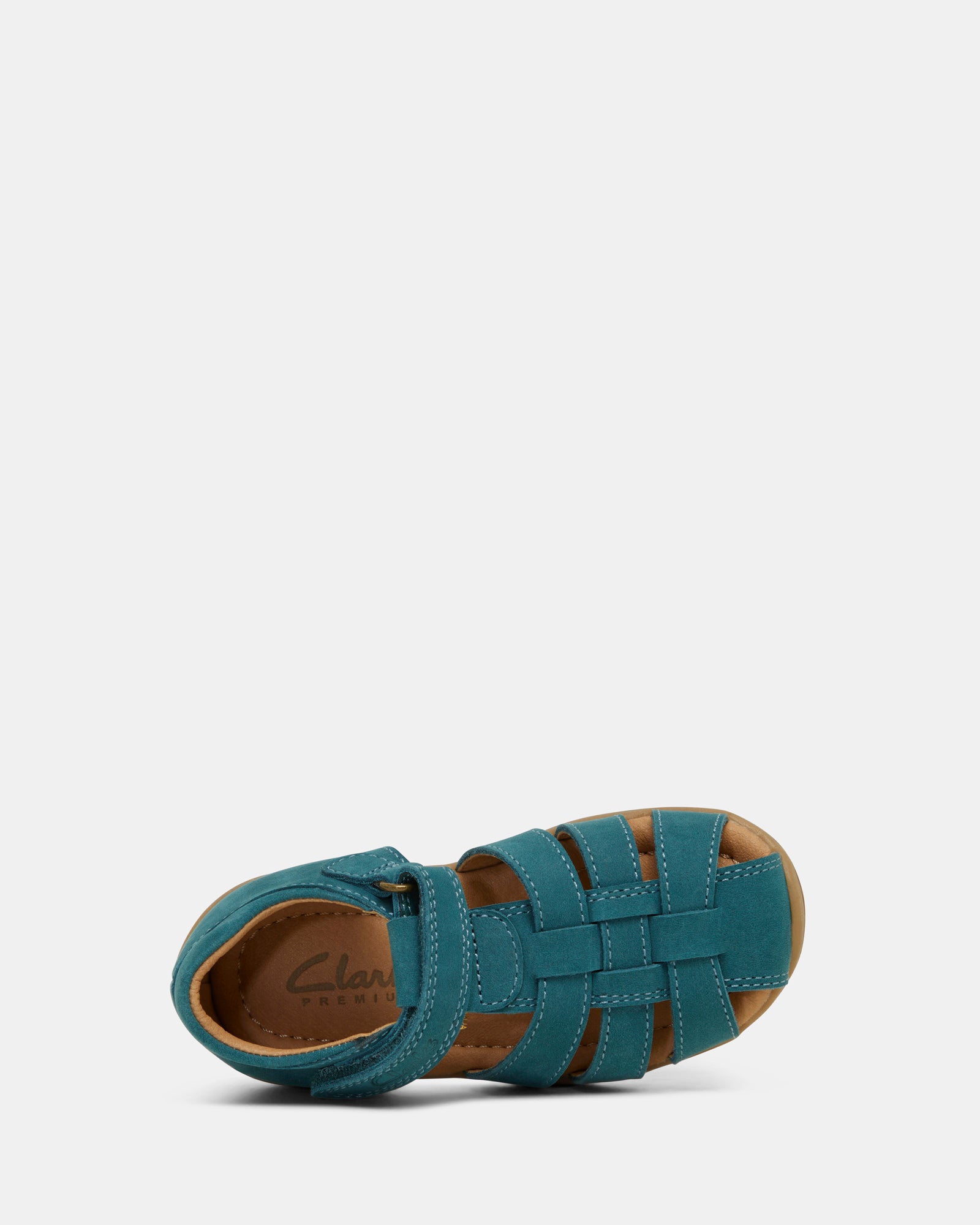 Clarks 2025 teal sandals