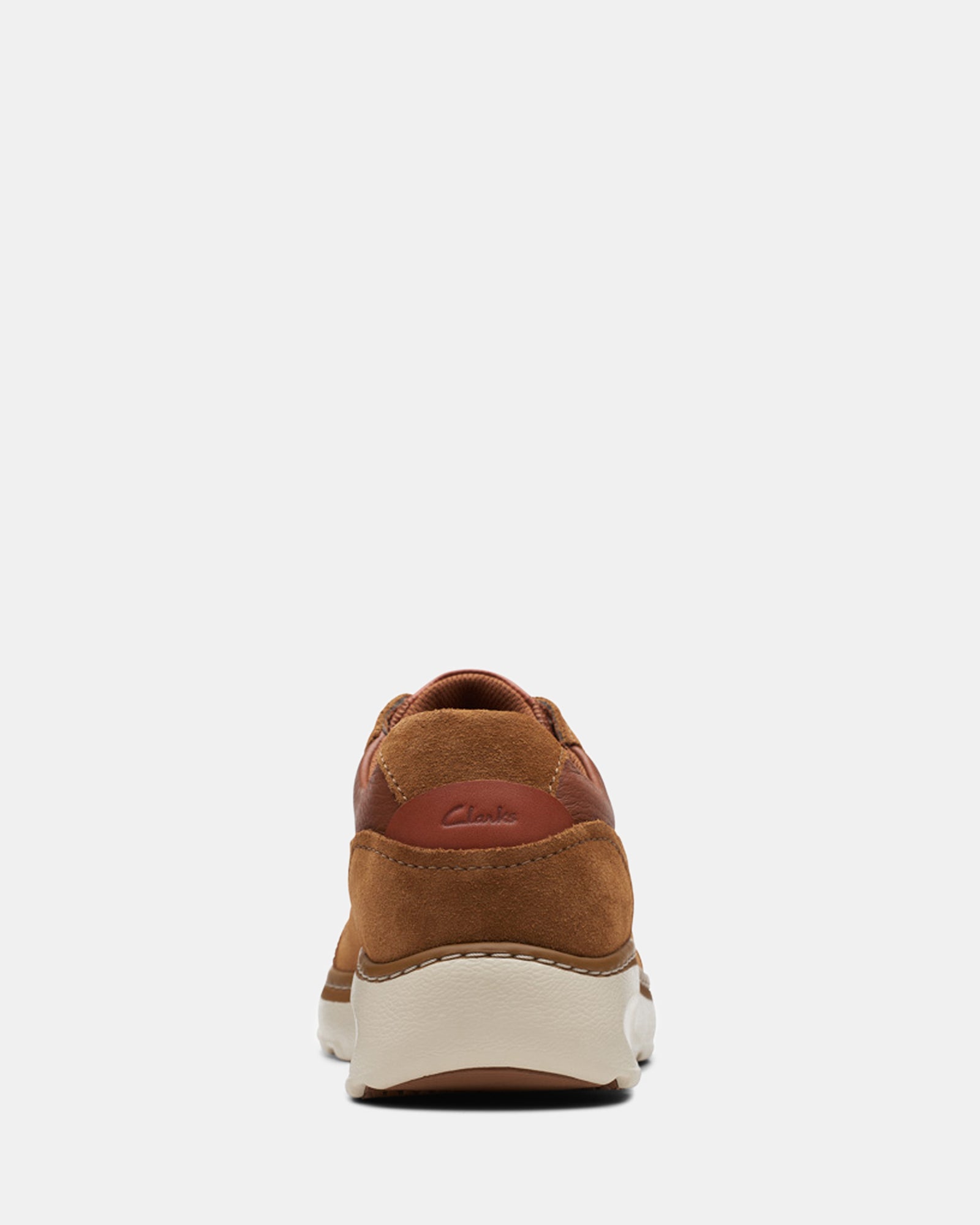 Clarks dark tan on sale leather